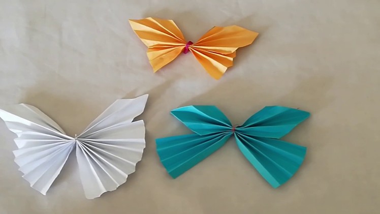 How to make Origami Butterfly - Origami Butterfly Tutorial - Butterfly Origami Craft