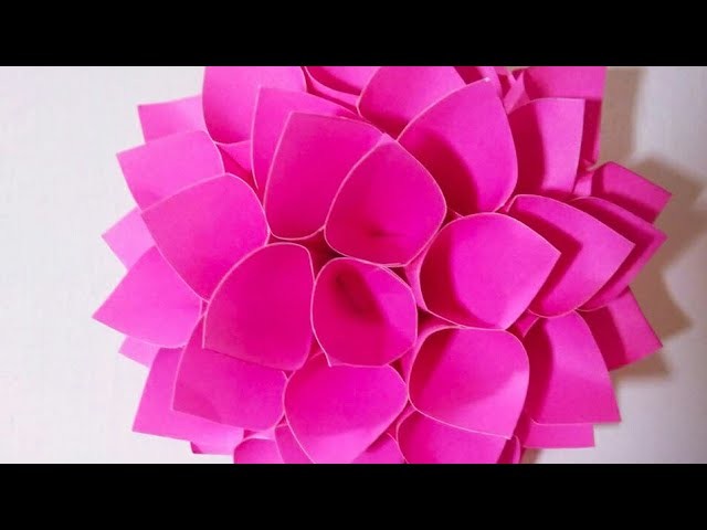 How to make Paper Flower – Origami | Wall Decor | DIY – Paper Craft