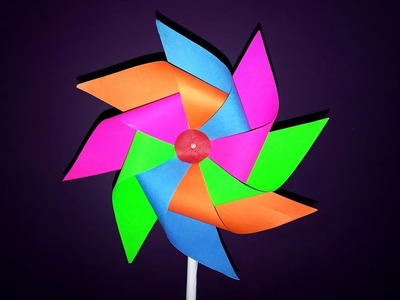 How To Make Paper Windmill || Paper Pinwheel || DIY