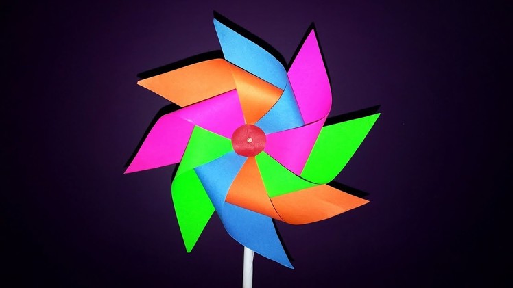 How To Make Paper Windmill || Paper Pinwheel || DIY