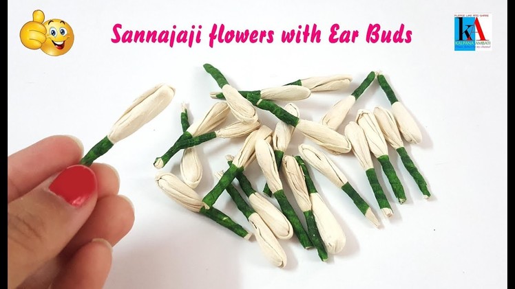 How to make Sannajaji buds at home | DIY | Ear Buds Craft | Kalpana Ambati