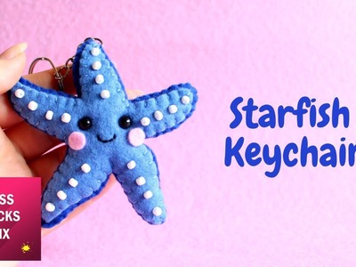 Kawaii Starfish  Keychain Plush DIY Tutorial.