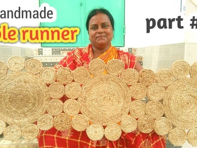 Kitchen Table Runner with braided jute rope ||Jute craft ||jute rope craft DIY Part #2