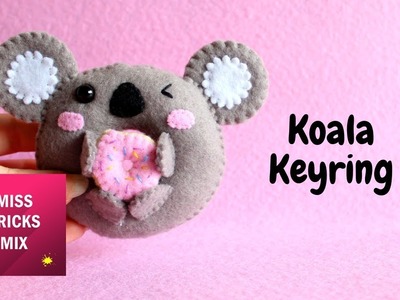 Koala Felt Donut Keyring DIY Tutorial