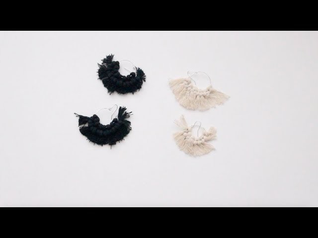 Macrame Earrings | DIY | Beginners Tutorial