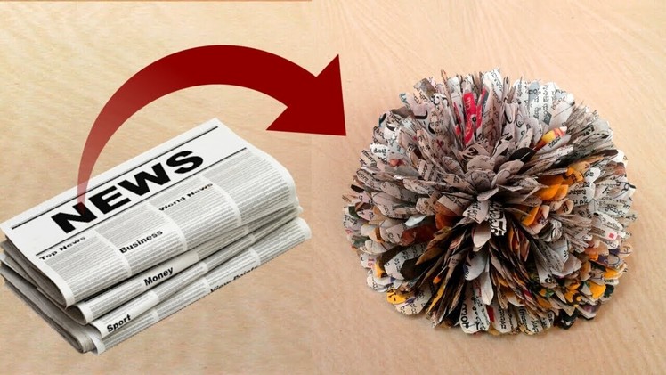 News Paper Flower - Best out of waste || DIY News paper craft idea || SUNIL CREATION