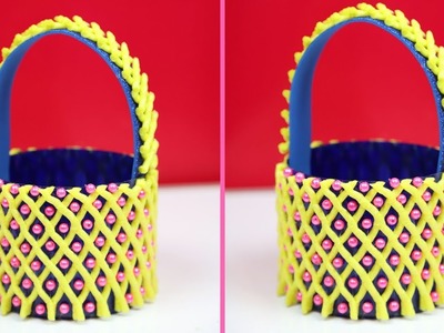 Plastic Bottle and Apple foam Net Basket || Unique Arts and craft gift basket Idea