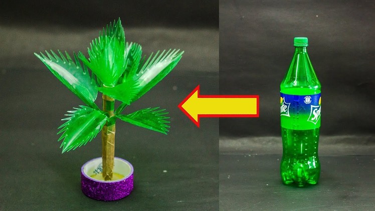 Plastic bottle crafts | Craft with plastic bottle | Coconut tree