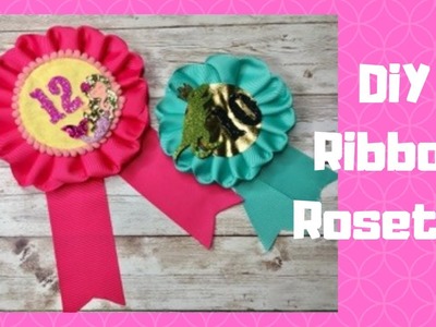 Tutorial - DiY Ribbon Rosette Birthday Badge - Ribbon Craft