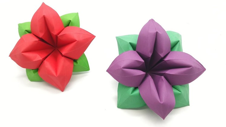 4 Petals Flower - DIY Origami Tutorial by Paper Folds - 990