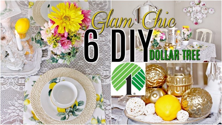 ????6 DIY DOLLAR TREE SUMMER DECOR CRAFTS ???? Glam Chic. Floral. Tablescape. Olivia's Romantic Home