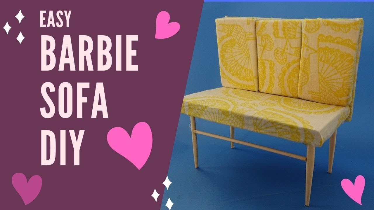 Tutorial Barbie Sofa Diy From Cardboard Chopsticks Stop