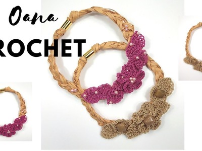 Blossom Necklace crochet tutorial by Oana