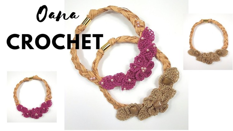 Blossom Necklace crochet tutorial by Oana