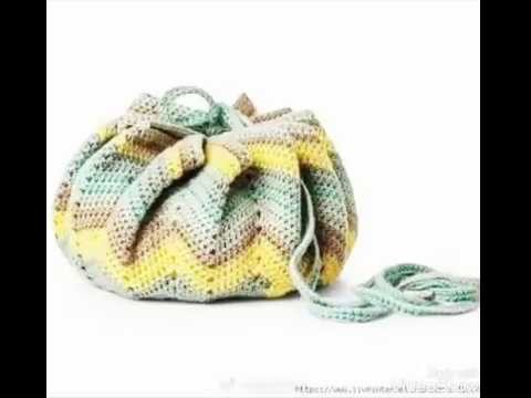 Bolso multifunctional o bolso-alfombra, tejido a crochet