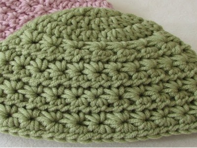 Chunky star stitch baby hat( crochet tutorial)