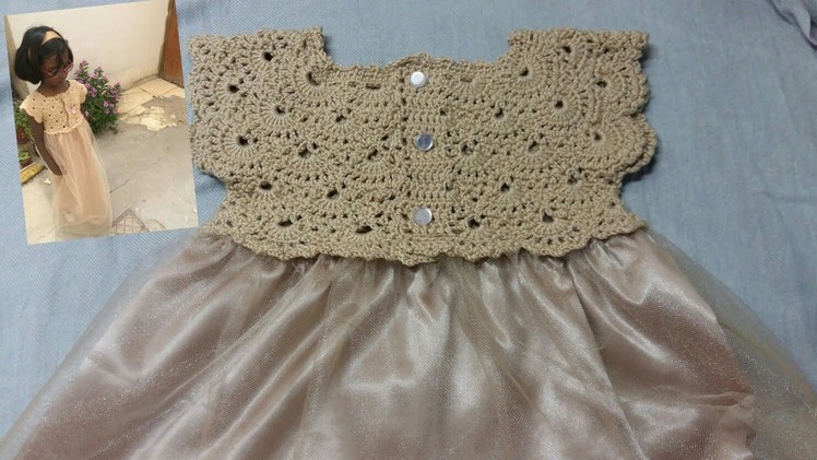 Crochet Bolero & Crochet yoke for dress. 4 to 5 yrs. part 1