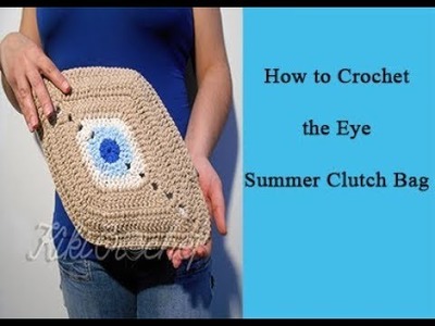 Crochet "Eye" Clutch Bag