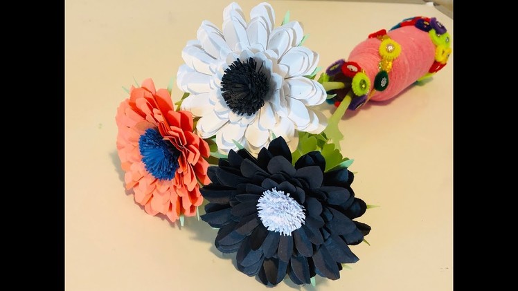 DIY | Beautiful Paper Flowers | Paper Crafts | Kids Paper Crafts | CrazeeCrafts