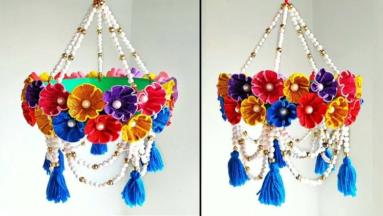 DIY Beautiful Wind Chime Out Of Waste Thermocol Balls and Foam Sheet