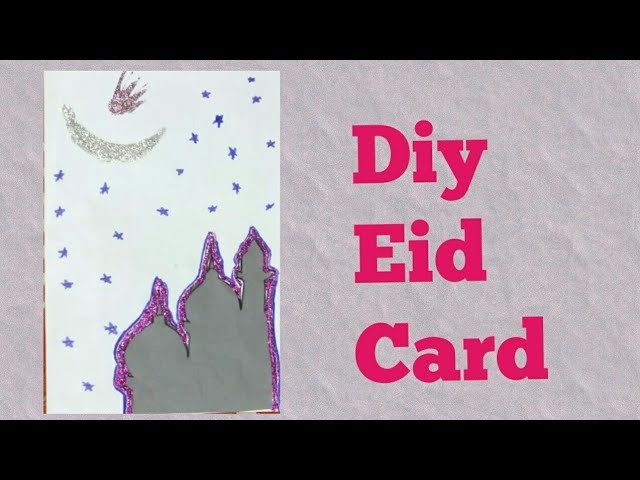 Diy eid greeting card | Handmade ramadan card 2019 | Eid card easy