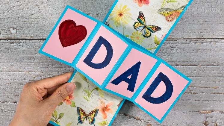 DIY Father's Day Twist and Pop Up Card | Twist and Pop Up Card for Dad | Craft for Kids