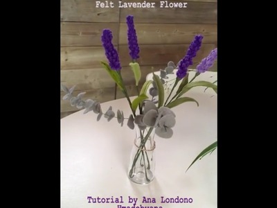 DIY Felt Lavender Flower