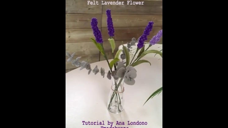 DIY Felt Lavender Flower