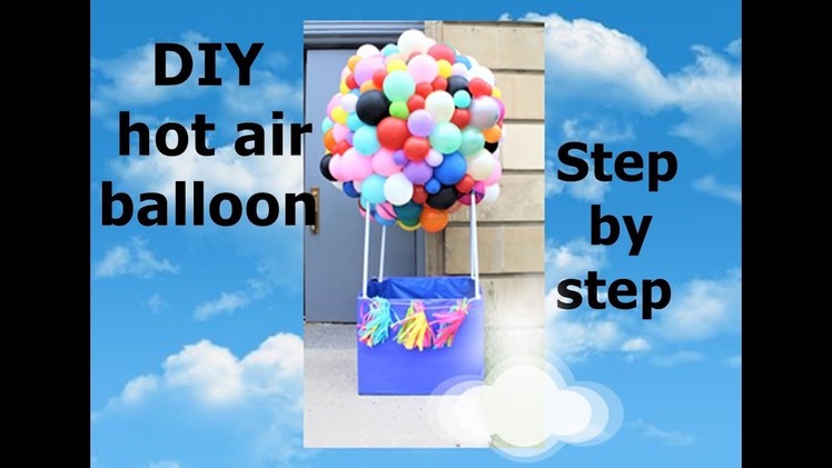 DIY hot air balloon prop tutorial  | dollar tree party decorations | how to