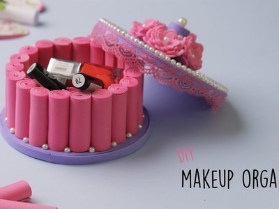 DIY Makeup Organizer Box | Dressing Table Organization