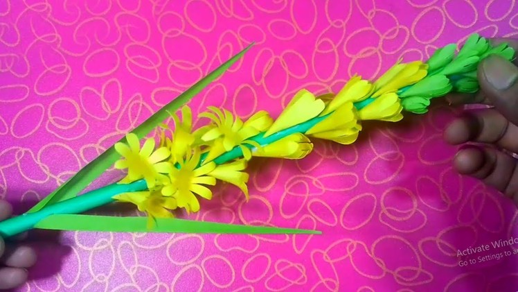 DIY Paper Flowers | Easy And Beautiful Paper Flowers Tutorial | Paper Flower Sticks | Ulta Palta |