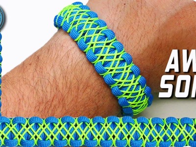 DIY Paracord Bracelet Cobra with microcord stitching - World Of Paracord - How to make Paracord