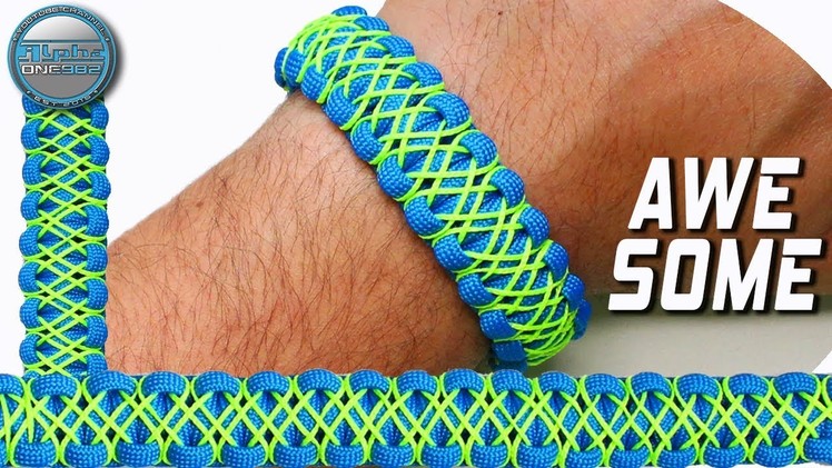 DIY Paracord Bracelet Cobra with microcord stitching - World Of Paracord - How to make Paracord