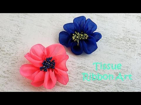 DIY Unique And Very Creative Tissue Ribbon Art