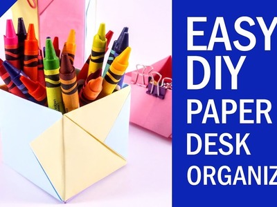 EASY DIY PAPER DESK ORGANIZER TUTORIAL | Back to School Project | Part 4