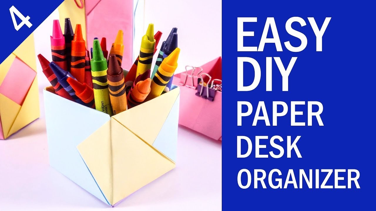 EASY DIY PAPER DESK ORGANIZER TUTORIAL, Back to School Project, Part 4