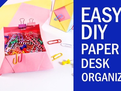 EASY DIY PAPER DESK ORGANIZER TUTORIAL | Back to School Project | Part 2