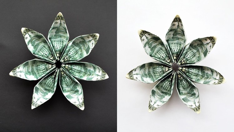 Easy Money FLOWER | Modular Origami Dollar Tutorial DIY