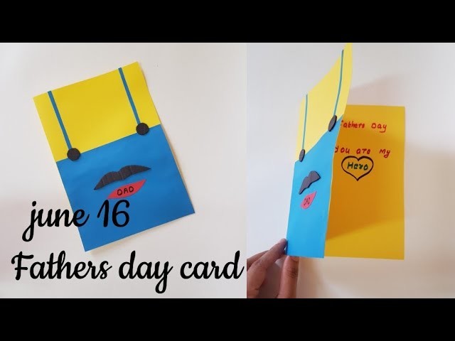 Fathers Day Card 5 Minute Diy Idea June 16 Fathers Day Special Malayalam Channel Art4 U