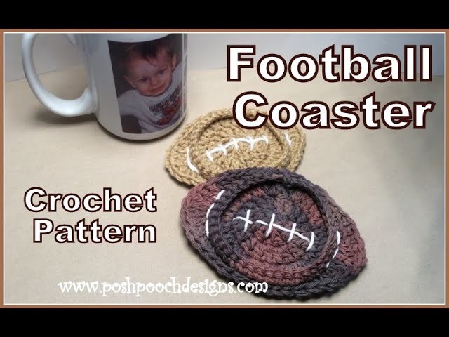 Football Coaster Crochet Pattern (2)
