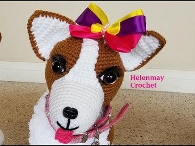 Helenmay Crochet Amigurumi Corgi Dog Part 1 of 4 DIY Video Tutorial