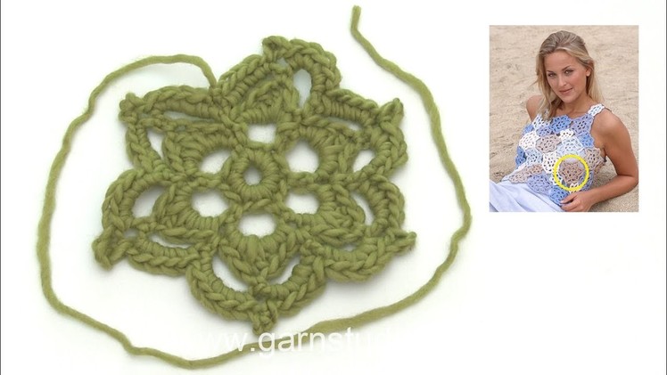 How to crochet a large flower