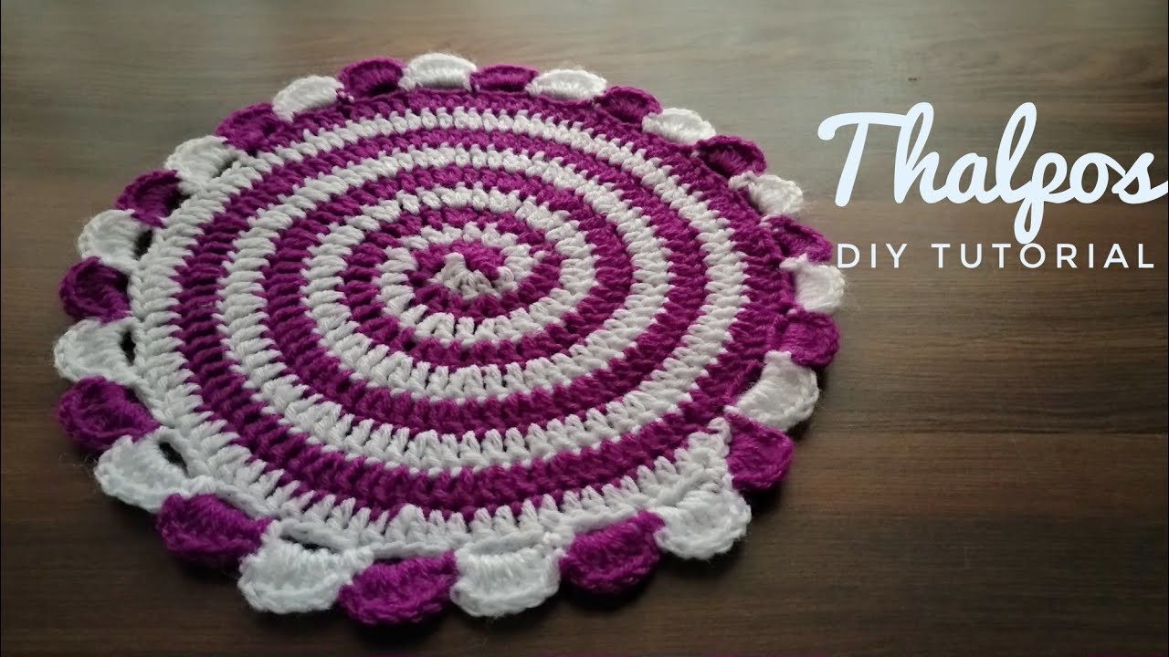 How to crochet a Thalpos l Table cover l Thalcover l Tabletop