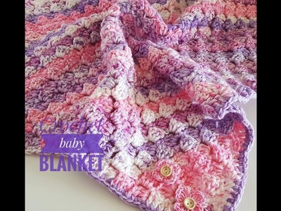 How to crochet corner to corner step by step. colourfull baby blanket. tutorial baby blanket