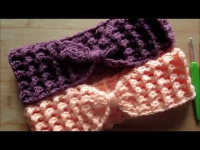 How to crochet headband Ear warmers beginners friendly tutorial Designed by Happy Crochet Club