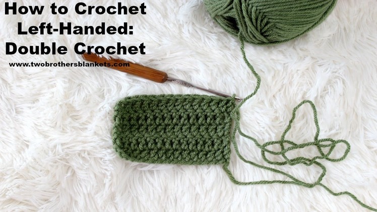 How to Crochet Left-Handed: Double Crochet