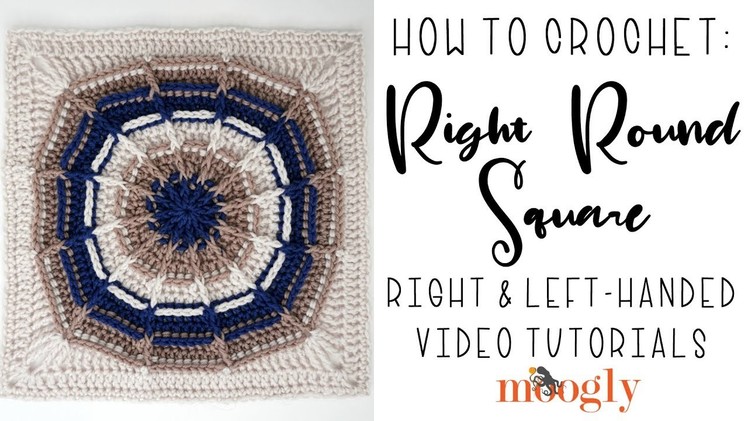 How to Crochet: Right Round Square (Right Handed)