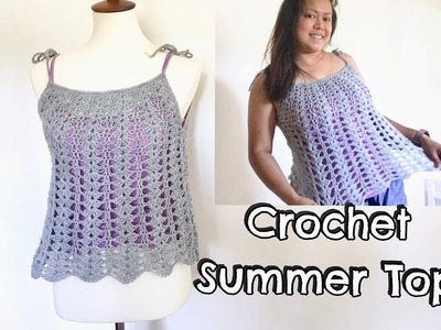 How to Crochet Summer Top. Easy Crochet Top tutorial