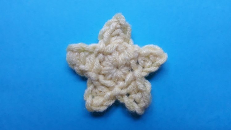 How to Crochet Tiny Star Applique