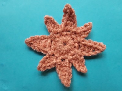 How to Crochet Tiny Sun Applique